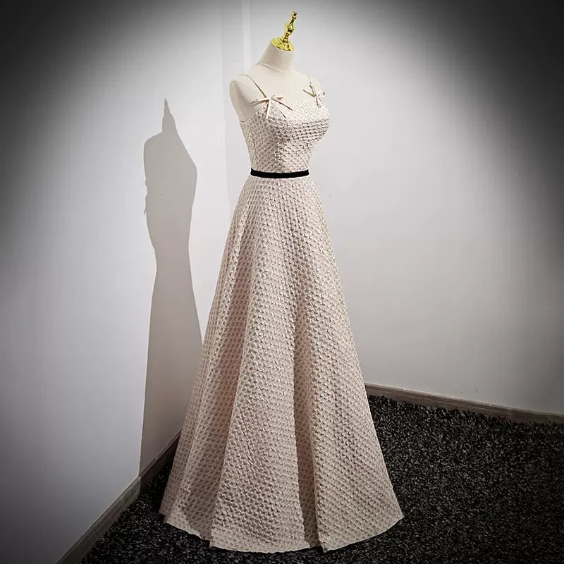 A line Strapless Prom Dresses Sexy Evening Dress HZ1023