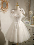 White Hoco Dress Short Homecoming Dresses HZ1023
