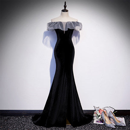 Mermaid Off The Shoulder Prom Dresses HZ1023