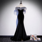 Mermaid Off The Shoulder Prom Dresses HZ1023