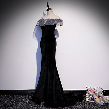 Mermaid Off The Shoulder Prom Dresses HZ1023