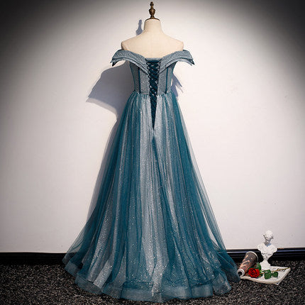 A line Off The Shoulder Prom Dresses HZ1023