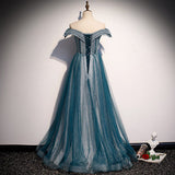 A line Off The Shoulder Prom Dresses HZ1023