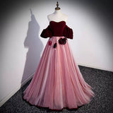 Simple A line Long Prom Dresses HZ1023