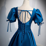 A line Royal Blue Long Prom Dresses HZ1023