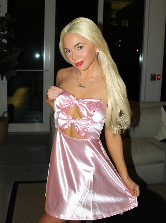 Cute Pink Bow A Line Strapless Satin Short Prom Dress Homecoming Dress HZ1023