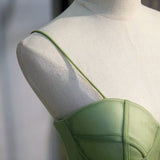 Ball Gown, Green Prom Dresses Vintage Prom Dress HZ1023