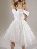 Charming White Sweetheart Short Prom Dress Elegant Homecoming Dress HZ1023