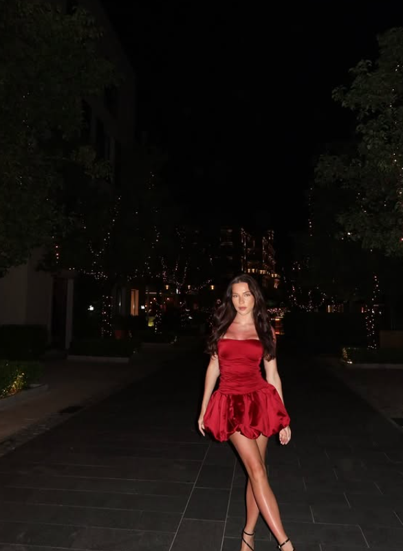 Burgundy Bow A Line Spaghetti Strap Satin Short Homecoming Dress Birthday Dress HZ1023