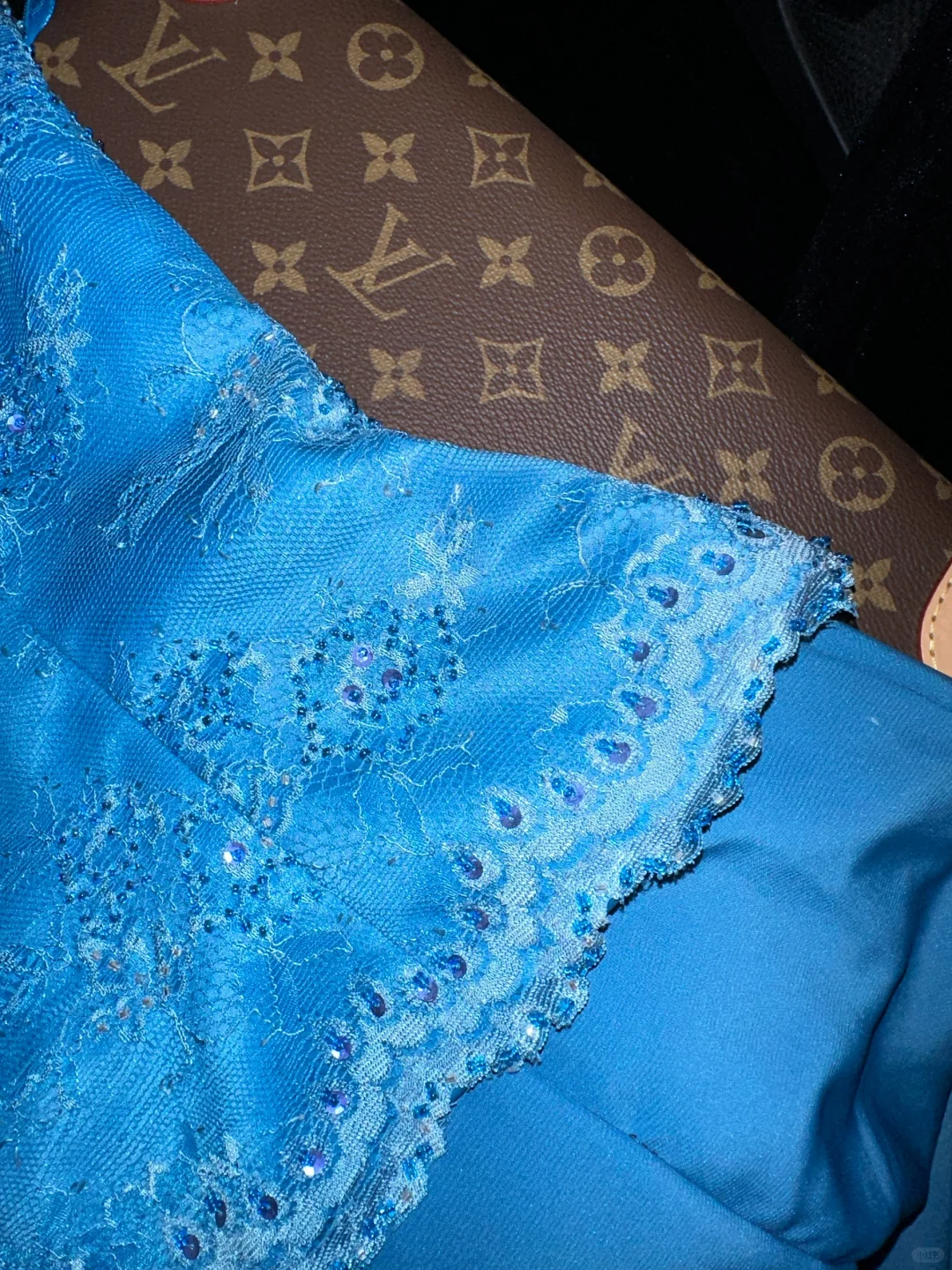 Stunning Mermaid Halter Beaded Sequin Blue Lace Satin Long Prom Dress Party Dress HZ1023