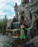 Emerald Green Dress Prom Dresses Floral Dress Women Evening Dresses Jungle Fairy Dress HZ1023