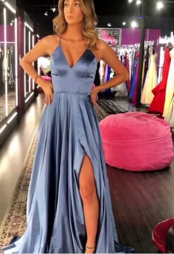 Spaghetti Straps Long Dress Prom Dress Party Dress HZ1023