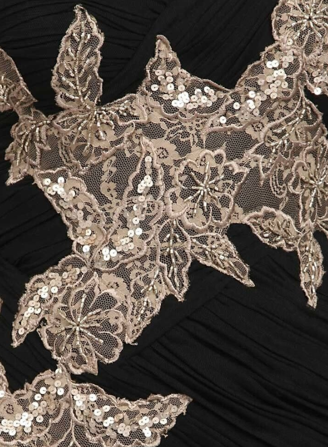 Sheath One Shoulder Appliques Sequins Black Chiffon Short Homecoming Dress HZ1023