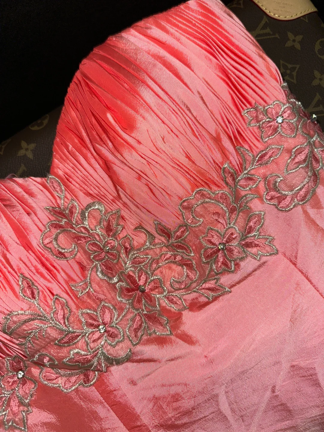 Vintage Mermaid Sweetheart Neck Beaded Satin Party Dress Evening Dress HZ1023