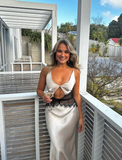 Sexy Cut Out Lace Prom Dress Evening Dress Vacation Party Dress HZ1023
