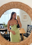 Beautiful Green Applique Long Evening Dress Prom Dress HZ1023