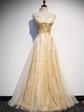 Beautiful Tulle Lace Long Evening Gown New Style Formal Prom Dress HZ1023