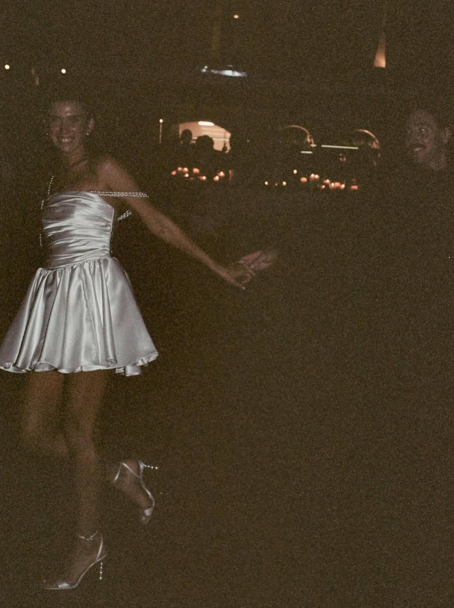 Cute A Line Spaghetti Strap Pearl White Satin Short Homecoming Dress Birthday Dress HZ1023