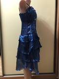 Black Chiffon Beaded Mini Satin Short Prom Dress Homecoming Dress HZ1023