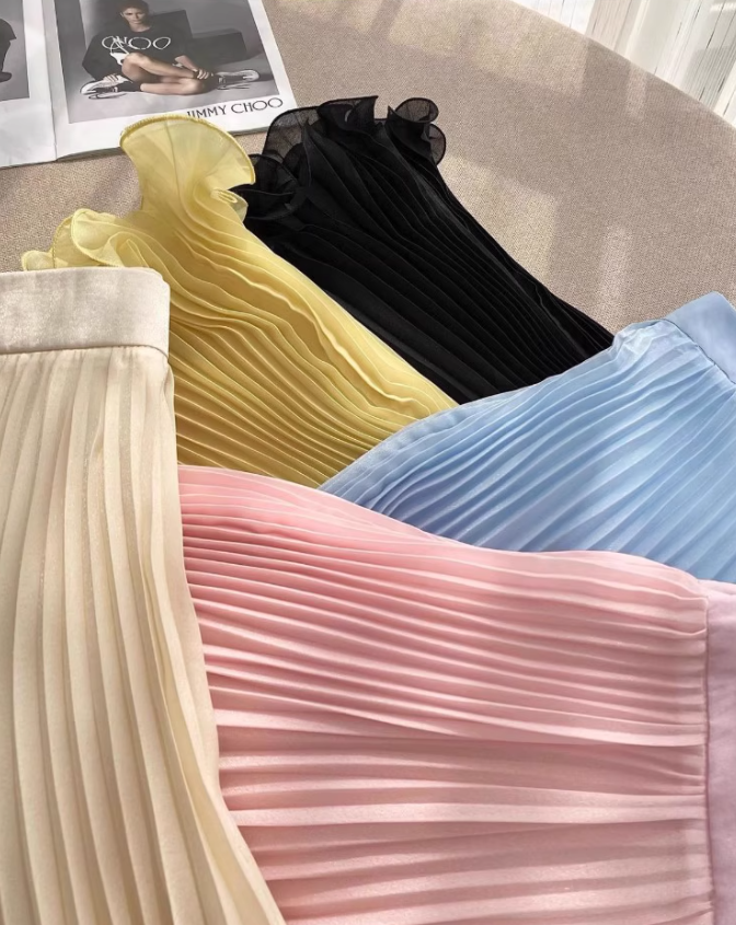 Cute A Line Halter Baby Blue Pleated Chiffon Short Homecoming Dress Birthday Dress HZ1023