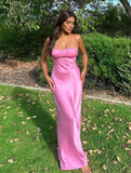 Backless Sapaghetti Straps Long Evening Gown Prom Dress HZ1023