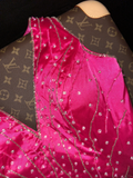 Barbie Pink Cute A Line Halter Beaded Layered Satin Short Homecoming Dress Party Dress HZ1023