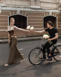 Unique Sheath Strapless Butterfly Brown Satin Chiffon Long Party Dress Evening Dress HZ1023