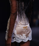 Cute Sheath Spaghetti Straps Lace Satin Short Prom Dress Birthday Dress HZ1023