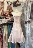 Vintage Mermaid Strapless Satin Short Homecoming Birthday Dress Cocktail Dresses HZ1023