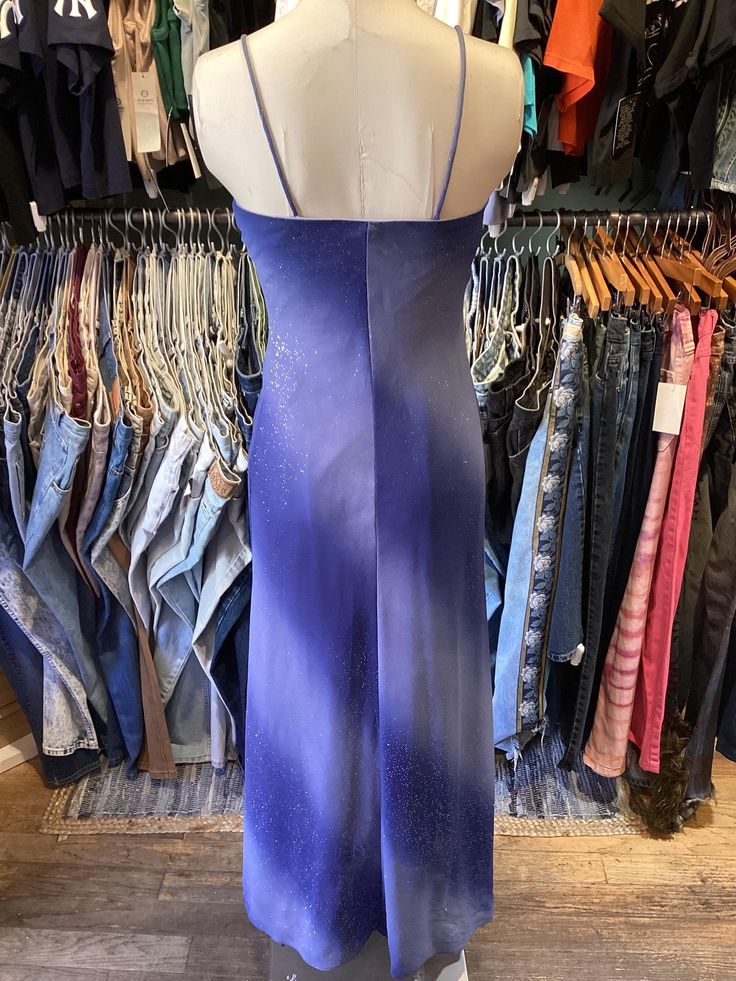 Vintage Mermaid Spaghetti Straps Sequins Chiffon Prom Dress Evening Dress HZ1023