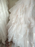 Princess A Line Sweetheart Neck Rhinestone Tiered Light Pink Tulle Party Dress Birthday Dress HZ1023