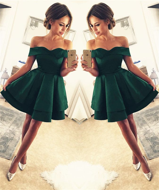 Short Prom Dresses Green Homecoming Dress HZ1023