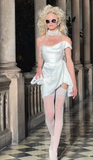 Cute A Line One Shoulder White Satin Short Homecoming Dress Birthday Dress HZ1023