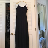 Navy Blue Mermaid Spaghetti Straps Evening Gown Prom Dress HZ1023