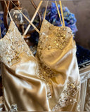 Charming Mermaid Spaghetti Strap Sequin Lace Satin Long Prom Dress Evening Dress HZ1023