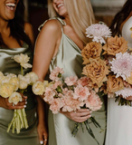 Simple Sheath Spaghetti Strap Sage Green Satin Evening Dress Bridesmaid Dress HZ1023