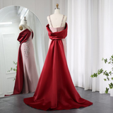 Elegant V Neck Satin Beaded Long Prom Dress Formal Evening Dress HZ1023