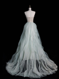 Elegant A Line Sweetheart Neck Sequin Beaded Mint Green Tulle Prom Dress Graduation Prom Dress HZ1023