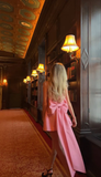 Pink Homecoming Dresses Short Party Gowns Homecoming Dress With Bowknot HZ1023