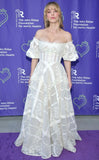 Pretty White A Line Puff Lace Tulle Wedding Dress Party Dress Evening Dress HZ1023