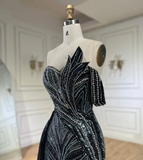 Luxurious A Line Beads Sequin Long Prom Dress Evening Dress HZ1023