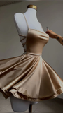 Backless Short Homecoming Dress Fashion Party Birthday Outfits HZ1023