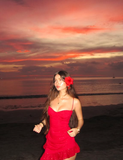 Red A Line Spaghetti Strap Sequin Tulle Short Homecoming Dress Vacation Dress HZ1023