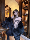 Sexy Black Sheath Sweetheart Neck Satin Prom Dress Party Dresses HZ1023
