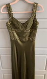 Elegant Sheath Olive Green Prom Dresses Long Formal Evening Dress HZ1023