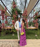 New Purple V-Neck Prom Dress, Graduation Party Dresses HZ1023