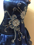 Black Chiffon Beaded Mini Satin Short Prom Dress Homecoming Dress HZ1023