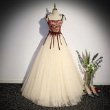 Princess Tulle Long Prom Dresses HZ1023