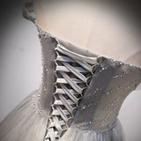 Cute A Line Strapless Prom Dresses Sexy Evening Dress HZ1023