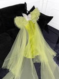 Gorgeous Mermaid Strapless Rhinestone Green Sequin Tulle Long Prom Dress Evening Dress HZ1023